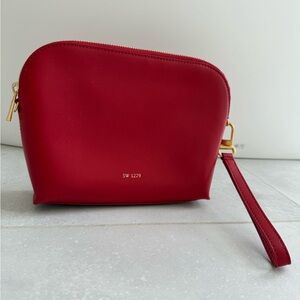 Sarah white clutch bag. Leather. New without tags.